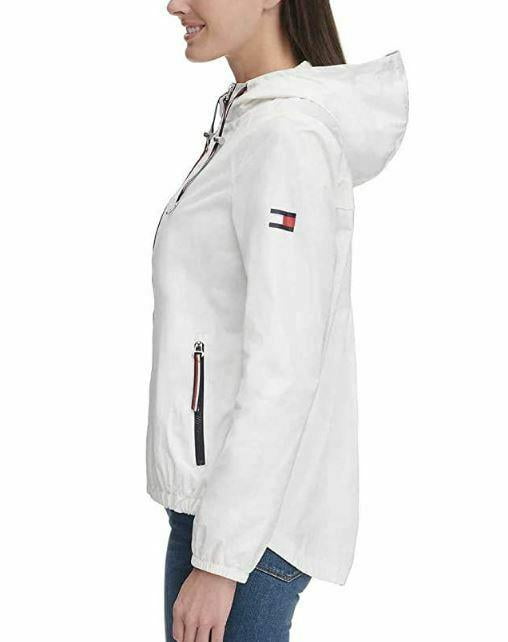white tommy windbreaker