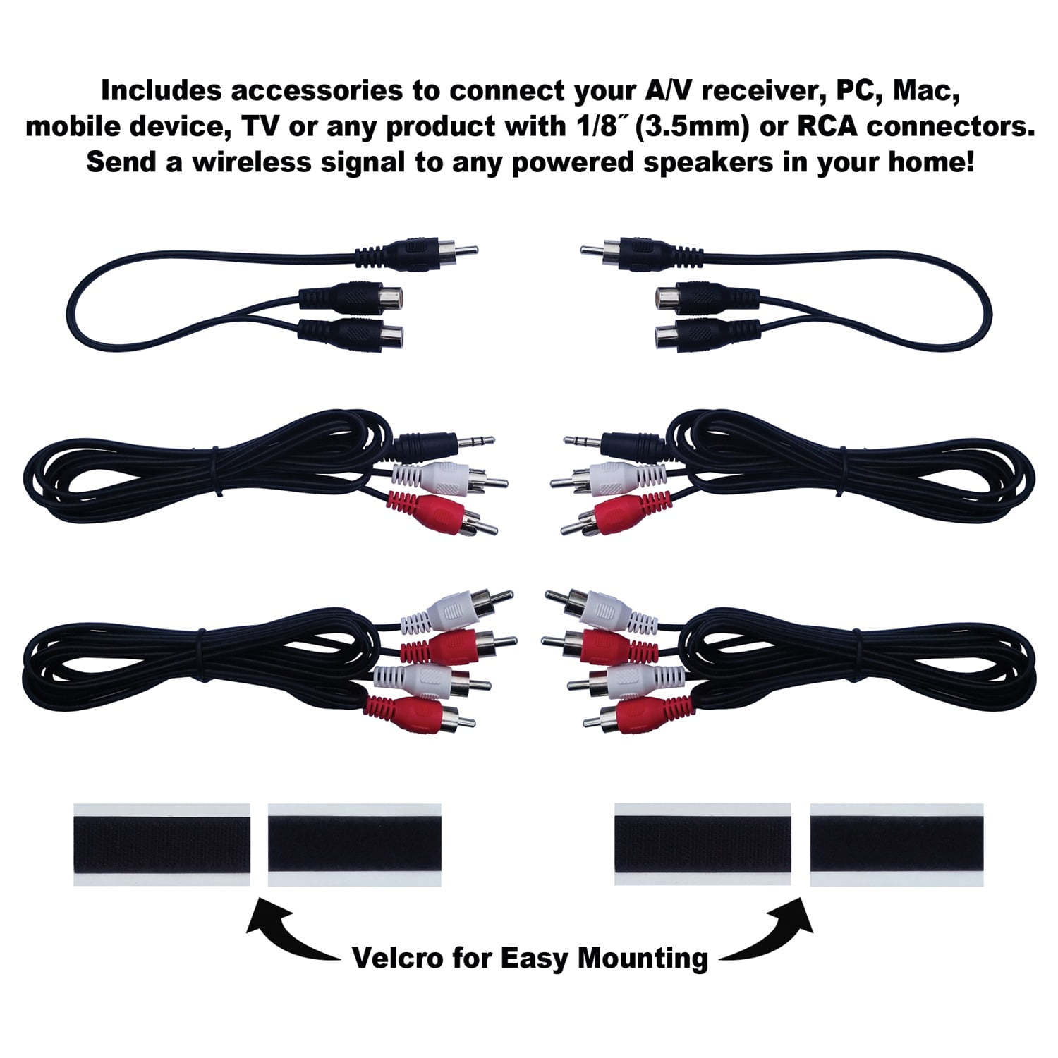 BIC America 4-Channel Wireless Audio Transmitter/Receiver System