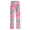 thumbnail image 4 of Women's Drawstring Valentine's Day Printed Casual Pants, Elastic Waist Lounge Pants for Women, Holiday Themed Sleepwear Pajama Pants, Comfortable Fit,Multicolor,L, 4 of 7