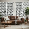 thumbnail image 2 of Ambesonne Abstract Window Curtains, Circles Dots Modern, Each 28" W x 84" L, Grey Black White, 2 of 5