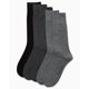 thumbnail image 4 of Calcetines de vestir Calvin Klein, 5 unidades, para hombre, tallas 7 a 12, color gris, 4 of 7