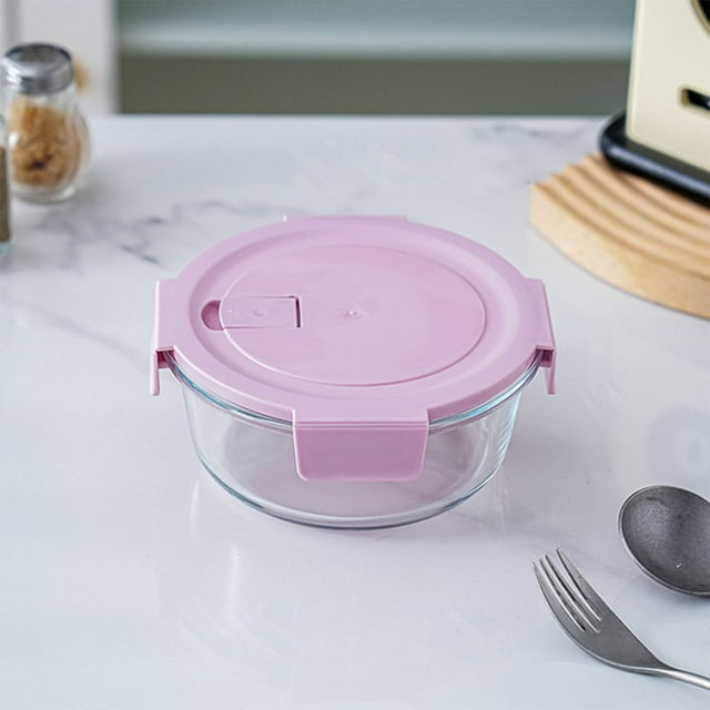 Birdeem Glass Bento Box, Microwave Safe Lunch Container for Students and Office Workers, Durable Glass Meal Prep Box with Leak-Proof Lid and Easy Clean Design