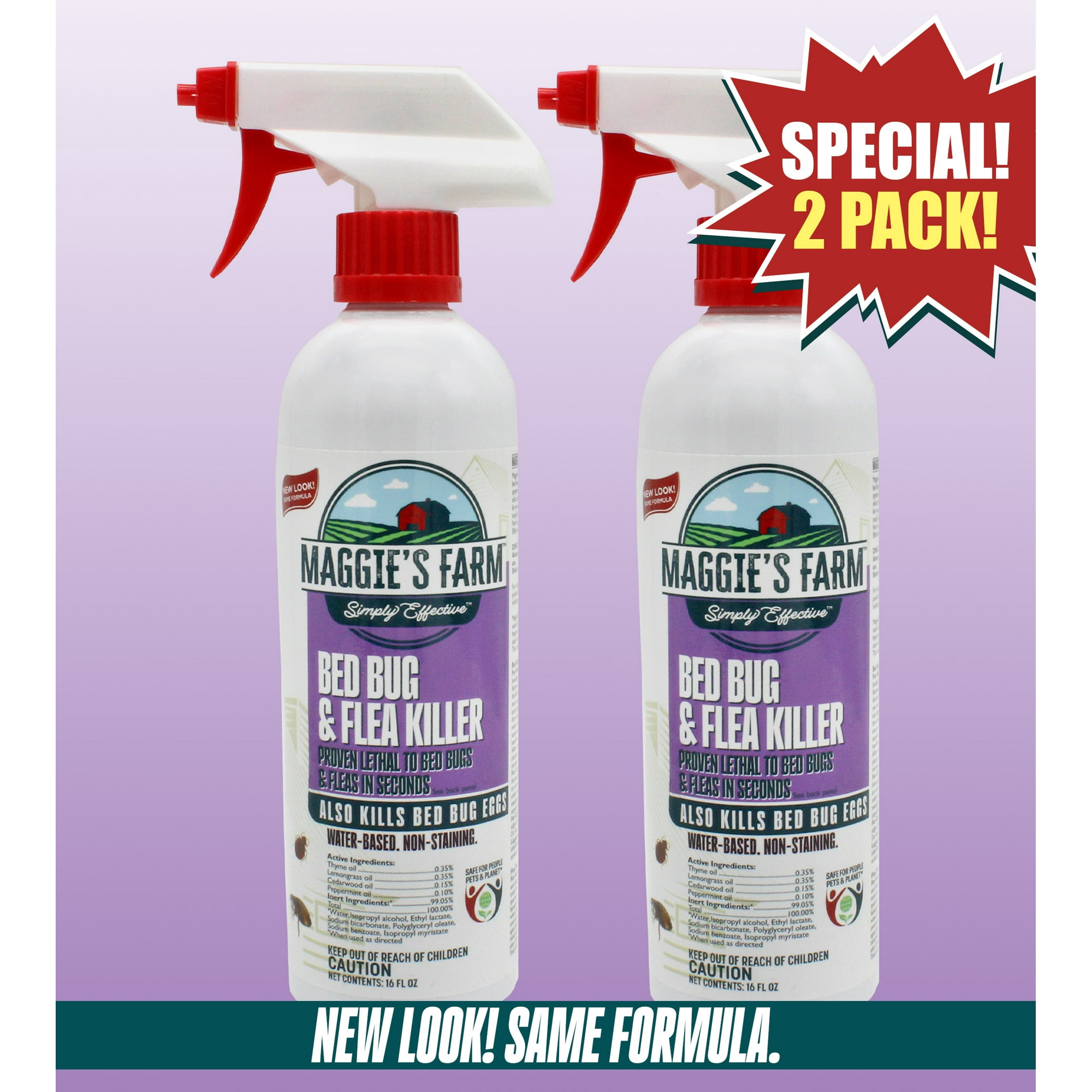 Maggie's Farm 16 oz Bed Bug & Flea Killer (2-Pack)
