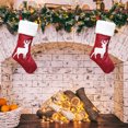 thumbnail image 4 of Bonito bordado bolsa de dulces decoraciones para chimenea calcetín de Navidad para el hogar Navidad JShteea libre de BPA, 4 of 7