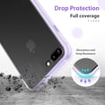 thumbnail image 4 of Étui pour iPhone 7 Plus/8 Plus, Étui Mate Translucide avec Bords Violets Doux, Antichoc et Anti-Chute, Conçue pour iPhone 7 Plus/8 Plus, 4 of 8