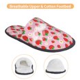 thumbnail image 3 of Balery Hand Drawn Strawberry Pantuflas de Casa de Felpa Silenciosas con Diseño Estampado, Zapatillas Cómodas Antideslizantes de Algodón para Interior-Medium, 3 of 8