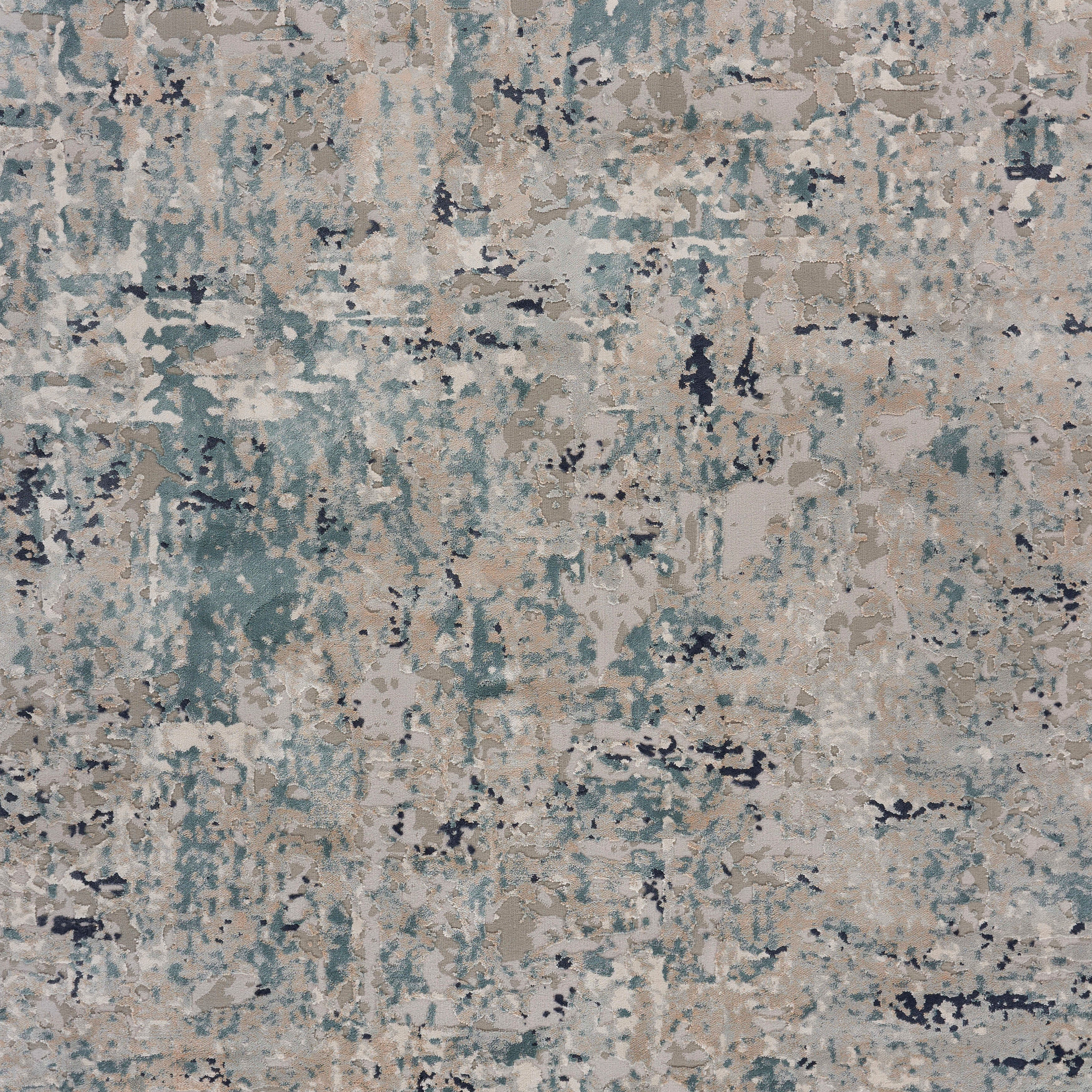 Lr Home Neutral Distressed Abstract Accent Rug, Gray / Blue, 1'10" x 3'