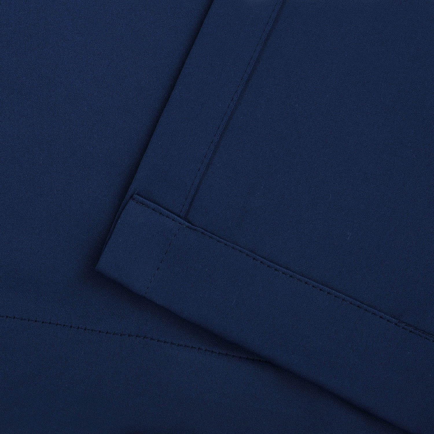Superior Solid Blackout Curtain Set of 4, 52" x 84", Navy Blue