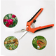 thumbnail image 3 of Tijeras de jardinería manuales profesionales G85 acero inoxidable naranja negro tijeras de jardinería rectas embalaje de tarjeta (naranja) JAMW Sencillez, 3 of 5