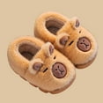 thumbnail image 4 of breaise Toddler Slippers for Girls Boys Fluffy House Shoes with Heel Cover Winter Warm Plush Cute Outdoor Shoes, 4 of 7