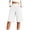 White, variant on felwors Womens Casual Bermuda Shorts Knee Length Wide Leg 2 Pockets Brown for Size M