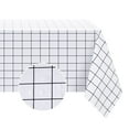 thumbnail image 1 of Waterproof Buffalo Plaid Rectangle Vinyl PVC Tablecloth - Heavy Duty Oil-Proof Table Cover for Dining, Picnic, and Outdoor Use - 54 x 71 Inch, White, 1 of 7