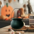thumbnail image 3 of SIguan,1 PCS Halloween Witch Plastic Candy Cauldrons,Small Cauldrons Buckets Black Mini Candy Holders for Parties Parade Black1 2.75*1.96'', 3 of 9