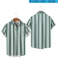 thumbnail image 4 of Diufon Men's Vintage Bowling Shirt Short Sleeve Button Down Summer Beach Shirts Color Block Basic Tee, 4 of 7