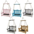 thumbnail image 4 of Comedero Para Pájaros Columpio Colgante Comedero Para Pájaros Silla De Madera Forma Columpio Comedero Para Pájaros Para Alféizar De Ventana Árbol Yuarrent PT002366-01, 4 of 6