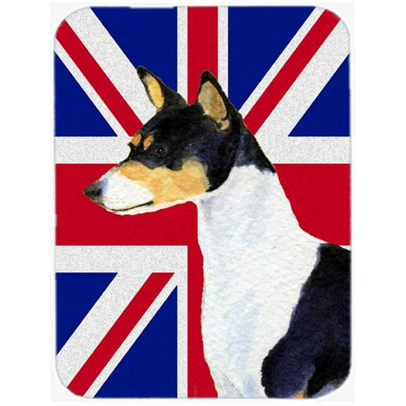 Carolines Treasures  Basenji With English Union Jack British Flag Mouse Pad