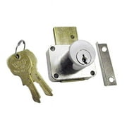 National Lock N8178 26D 915 .88 In. Cylinder Pin Tumbler Drawer Locks With Key 915 - Dull Chrome