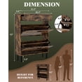 thumbnail image 2 of QinaQin Double-Door Shoe Cabinet with Three Drawers, Freestanding Mdf Shoe Rack, Suitable for Entryways, Hallways, and Bedrooms, a Space-Saving Modern Shoe Rack, 2 of 5