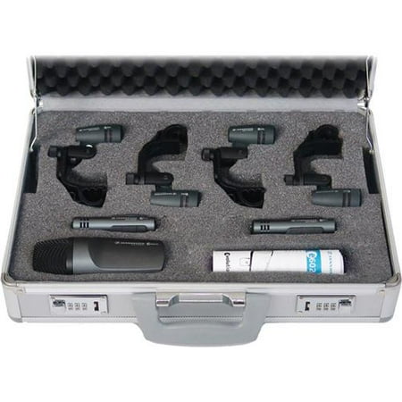 - Sennheiser Drum Kit 600 Drum Microphone Package, Includes 1x e 602-II Cardioid Mic, 4x e 604 Cardioid Mic, 2x e 614 Super-Cardioid Condenser Mic, Case