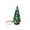 Style A, variant on Mini Glowing Christmas Tree Battery Operated, Artificial Small Tiny Pine Tree with Wooden Bases, for Xmas Holiday Room Tabletop Decor