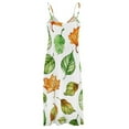 thumbnail image 5 of Autumn Harvest Maple Leaves Thanksgiving Sleeveless Dress for Women Clothing Female Women's Summer Skirt, 5 of 7