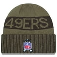 thumbnail image 2 of Men's New Era  Dark Green San Francisco 49ers 2025 Salute to Service Cuffed Knit Hat, 2 of 2