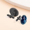 thumbnail image 6 of Bear Stylish Men's Cufflink Set in Silver Stainless Steel for Formal Attire and Classic Suit Styles, 6 of 6