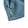 thumbnail image 6 of Qiylii Toddler Girls 2Pcs Summer Outfits, Strap Ruffle Tops + Denim Shorts, 6 of 6
