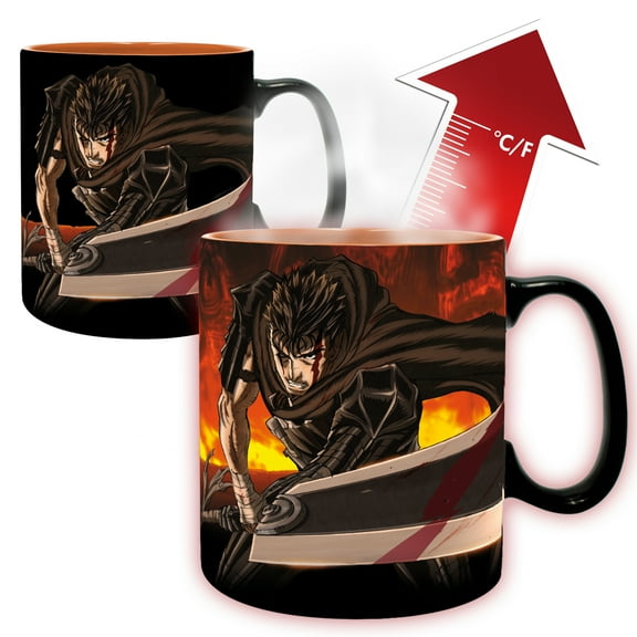ABYstyle Berserk Heat Change Mug Berserk 16 Fl Oz Anime Manga Drinkware Home & Kitchen Merch Gift