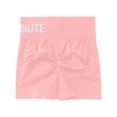 thumbnail image 6 of OSOLU Women High Waist Workout Yoga Gym Seamless Cycling Shorts Sports Soft Tummy Control Workout Athletic Gym Bottoms Light Pink S, 6 of 6