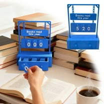 3D Printed Book Reading Counter - "Read Books" Swinging Shelf Sign With Digital Storage For Book Lovers (D)