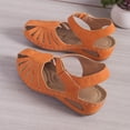 thumbnail image 5 of Orthopedic Closed Toe Sandals for Women 2026 Wedge with Arch Support Adjustable Ankle Strap Sandals Wedges Summer Dressy Platform Casual Comfortable Wide Width Hollow out Walking Shoes, 36, 5 of 7
