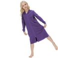 thumbnail image 7 of zbxnLI Girls Zip up Robes Long Sleeve Hoodie Housecoat Kids Loose Soft Loungewear with Pockets 5-14T, 7 of 7