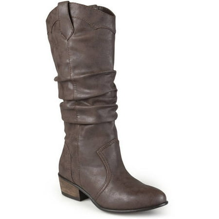 brown slouch riding boots