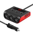 thumbnail image 3 of Enchufe Del Encendedor De Cigarrillos Del Coche Adaptador de encendedor de cigarrillos 12-24V Adaptador de cargador de coche con 4 puertos USB para iPhone iPad Sywqhk Accesorios para autos y motos, 3 of 5