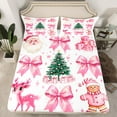 thumbnail image 2 of Castle Fairy Bow Gingerbread Sheet Set, King, 4-Piece, 2 of 7