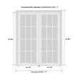 thumbnail image 6 of Double Barn Sliding White Doors 72x80 with Hardware, 6 of 6