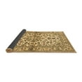 thumbnail image 2 of Ahgly Company Indoor Square Medallion Brown Traditional Area Rugs, 7' Square, 2 of 4