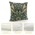thumbnail image 4 of JEUXUS Vintage Flower Strawberry Birds Retro Boho Botanical Plant Zipper Closure Plush Pillowcase White, 4 of 5
