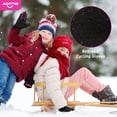 thumbnail image 5 of Vbiger Winter Gloves for Kids Full Finger Warm Gloves Touchscreen Gloves Anti-slip Cycling Gloves Reflective Sport Gloves,Pink,XL, 5 of 8