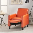 thumbnail image 4 of Recliner Push Back Chair for Elegant Home Décor Orange, 4 of 5