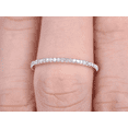 thumbnail image 3 of 0.25 ct Classy Semi Eternity Wedding Band with Real Moissanite Diamonds, 3 of 5