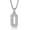 Number 0-Gold, variant on Number Necklaces For Men, Bling Numbers Chain Necklace Hip Hop Simulated Diamond Pendant with Tennis Chain Spiga Chains