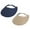 2 PC Navy/Khaki, variant on Top Headwear Women's Cotton Foam Visor- Stretch Sun Protection Hat,Navy