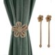 thumbnail image 1 of Magnetic Window Curtain Rope Holdbacks, 2 Pieces Simple And Elegant Sunflower Decorative Knitted Cord Drapery Holder Curtain Tieback Accessories For H, 1 of 5