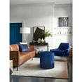 thumbnail image 4 of Meridian Furniture Teddy Contemporary Velvet Ottoman/Stool in Navy, 4 of 4
