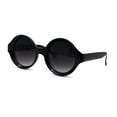 thumbnail image 3 of Lunettes de Soleil Rondes en Plastique Épais Mod Wizard Noir Fumée, 3 of 4