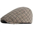 thumbnail image 2 of SikaFu Beret Cap Plaid Artist Painter Wool Beret Hat Male Female Adjust Ivy Newsboy Flat Cap Autumn Winter Berets for Men Women, 2 of 6
