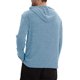 thumbnail image 2 of Blusa de manga larga con capucha para hombre, color liso, informal, con botones y cordón, sudadera con capucha de manga larga para hombre, tops de poliéster para hombre, 2 of 4