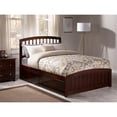 thumbnail image 3 of Richmond Full Platform Bed with Matching Footboard & Storage Drawers in Walnut, 3 of 10